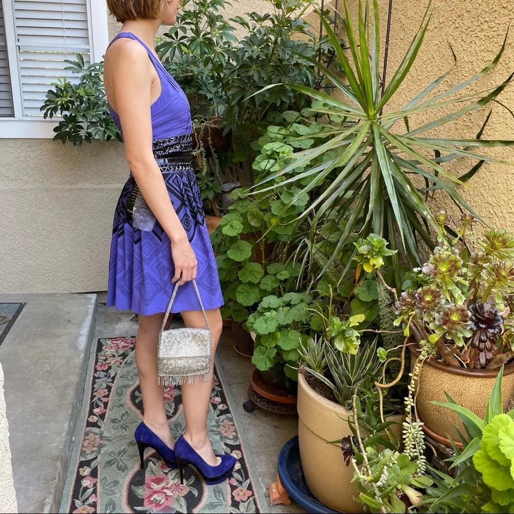 Bakers Purple and Black Platform Shoes